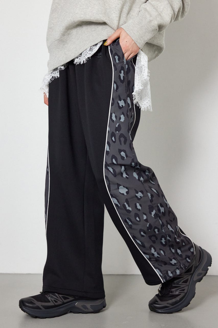 【UNISEX】サイドパターンドッキングパンツ 柄BLK M