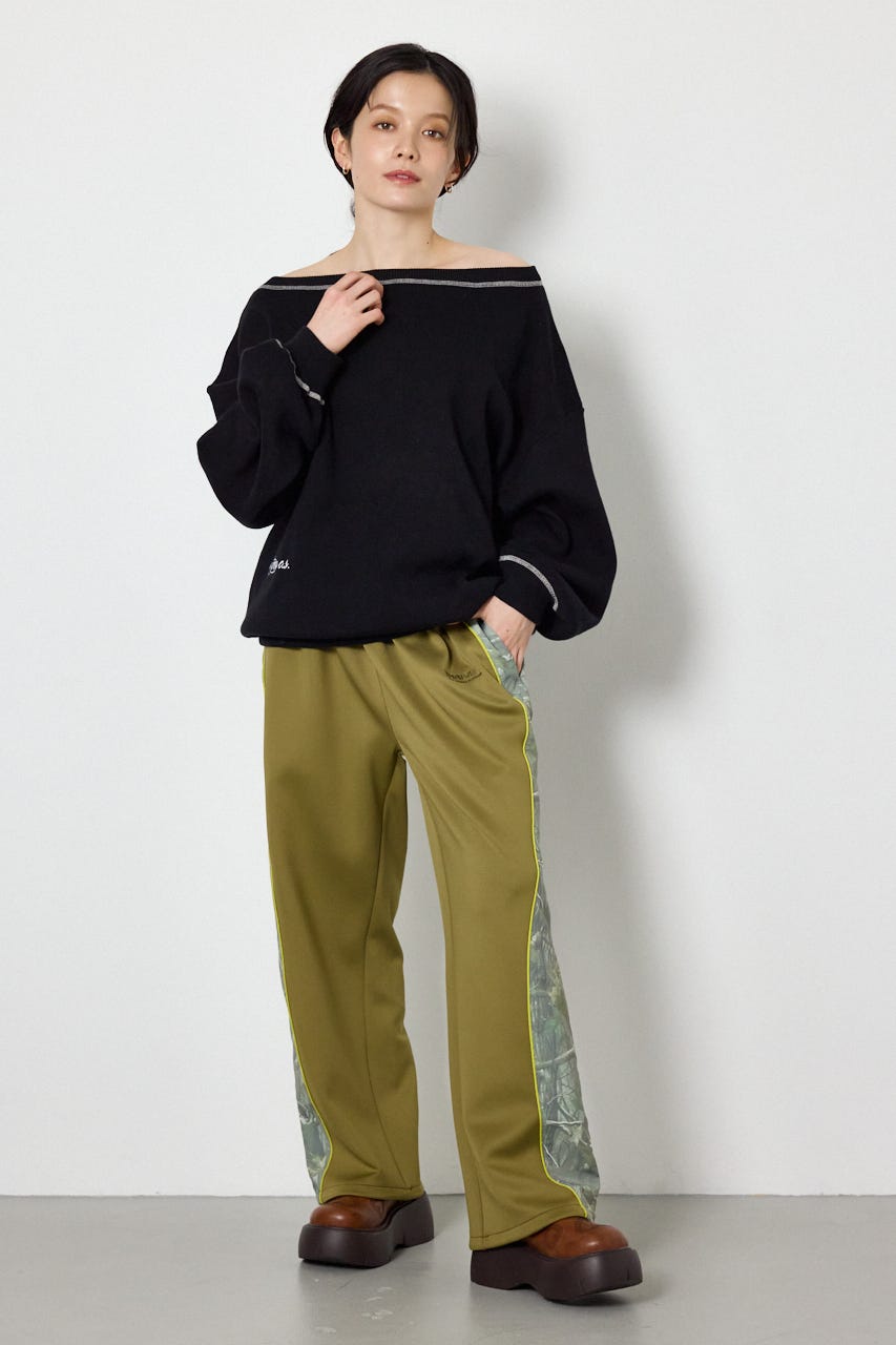 【UNISEX】サイドパターンドッキングパンツ 柄KHA M