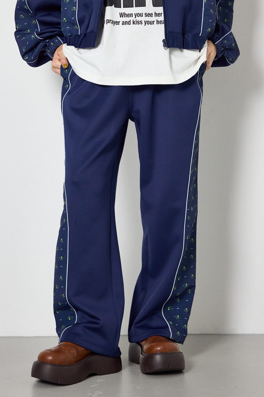 【UNISEX】サイドパターンドッキングパンツ 柄NVY M