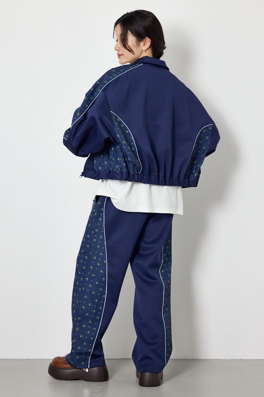 【UNISEX】サイドパターンドッキングパンツ 柄NVY M