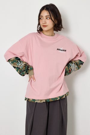 【UNISEX】スターレイヤードロングスリーブTシャツ