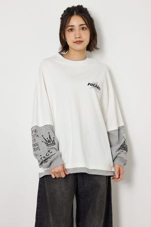 【UNISEX】スターレイヤードロングスリーブTシャツ