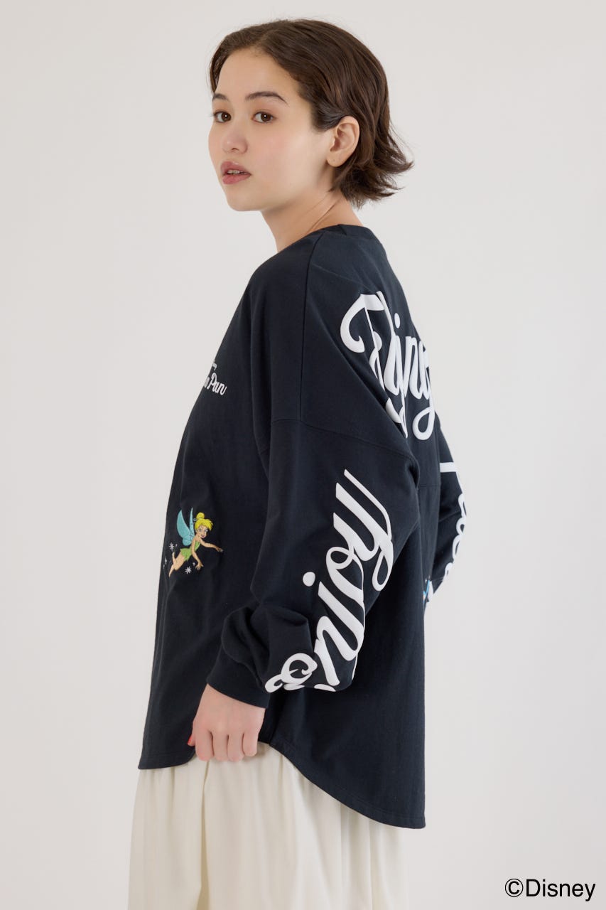 【UNISEX】(Disney)ロングスリーブトップス BLK L