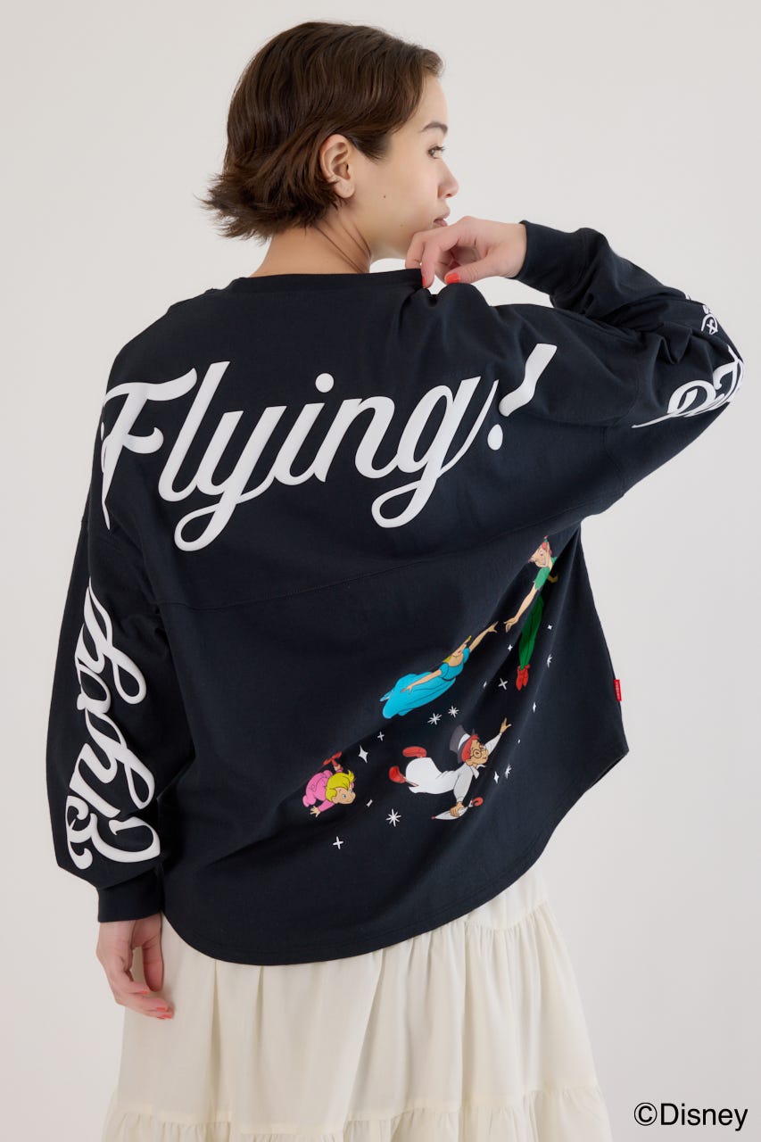 【UNISEX】(Disney)ロングスリーブトップス BLK L