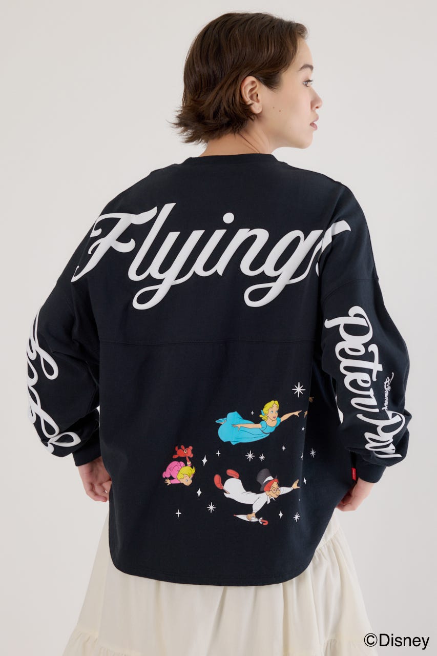 【UNISEX】(Disney)ロングスリーブトップス BLK L