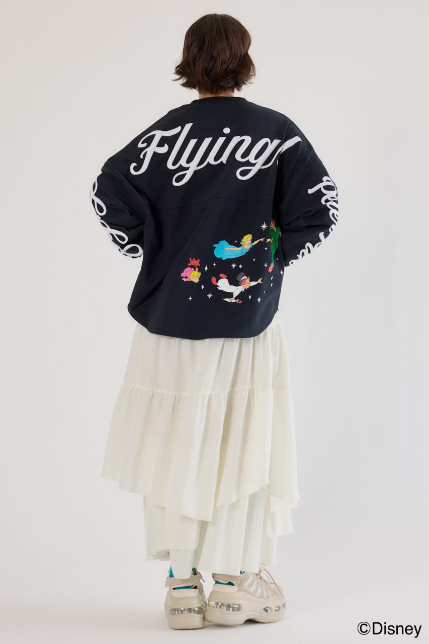 【UNISEX】(Disney)ロングスリーブトップス BLK L