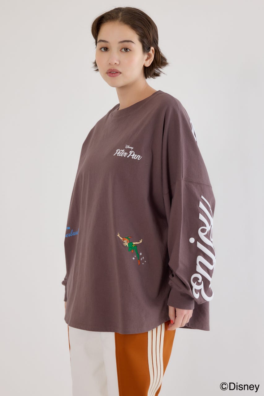 【UNISEX】(Disney)ロングスリーブトップス BRN L