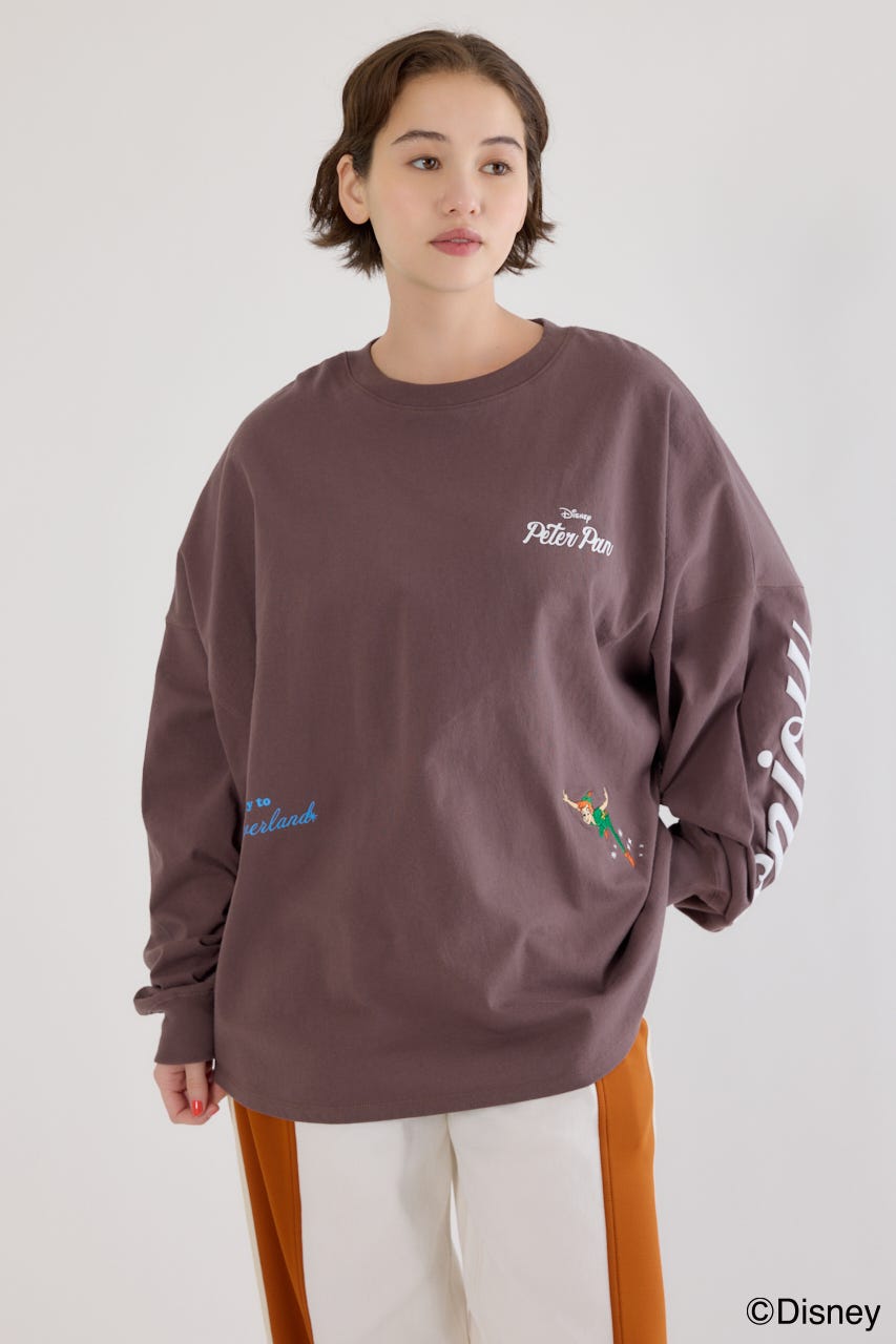 【UNISEX】(Disney)ロングスリーブトップス BRN L