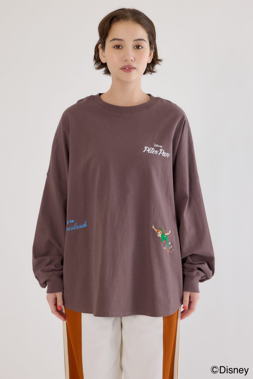 【UNISEX】(Disney)ロングスリーブトップス BRN L