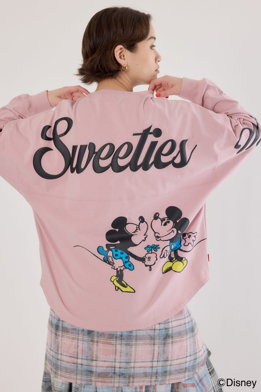 【UNISEX】(Disney)ロングスリーブトップス L/PNK M