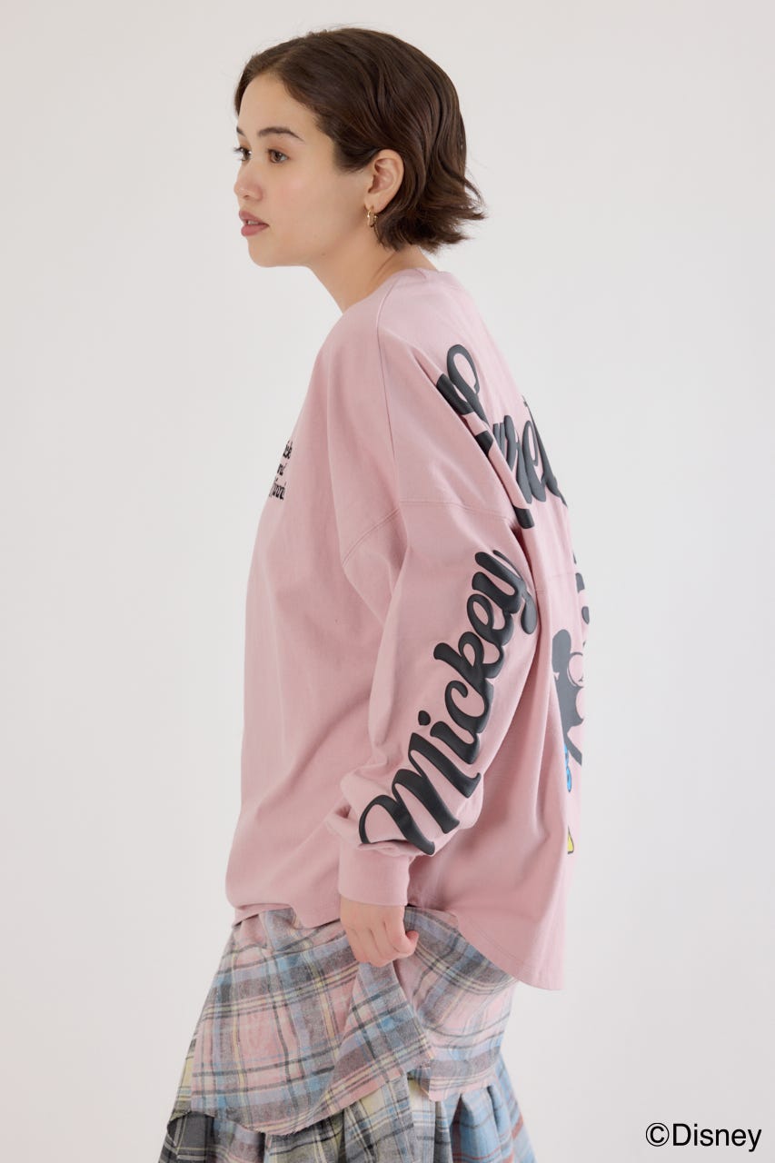 【UNISEX】(Disney)ロングスリーブトップス L/PNK M