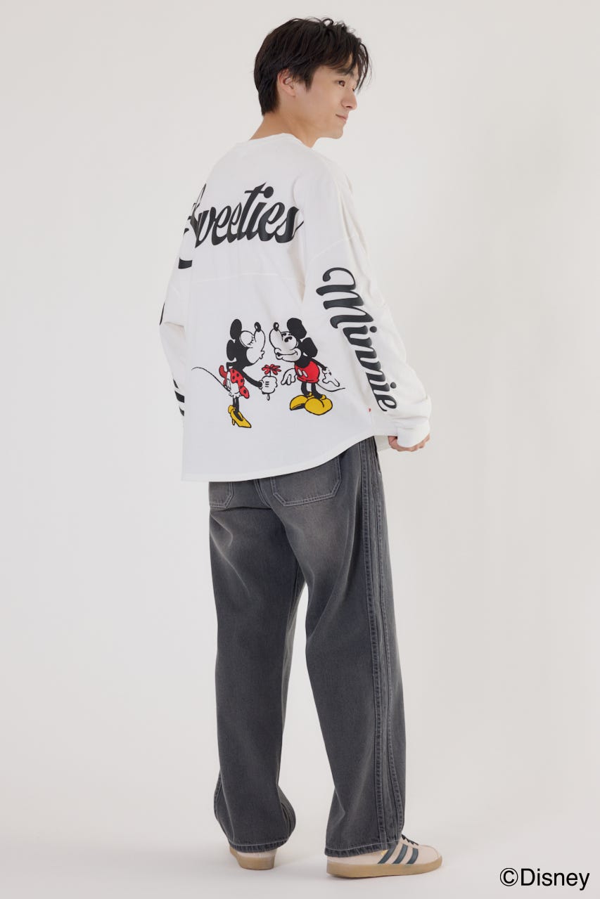 【UNISEX】(Disney)ロングスリーブトップス O/WHT L