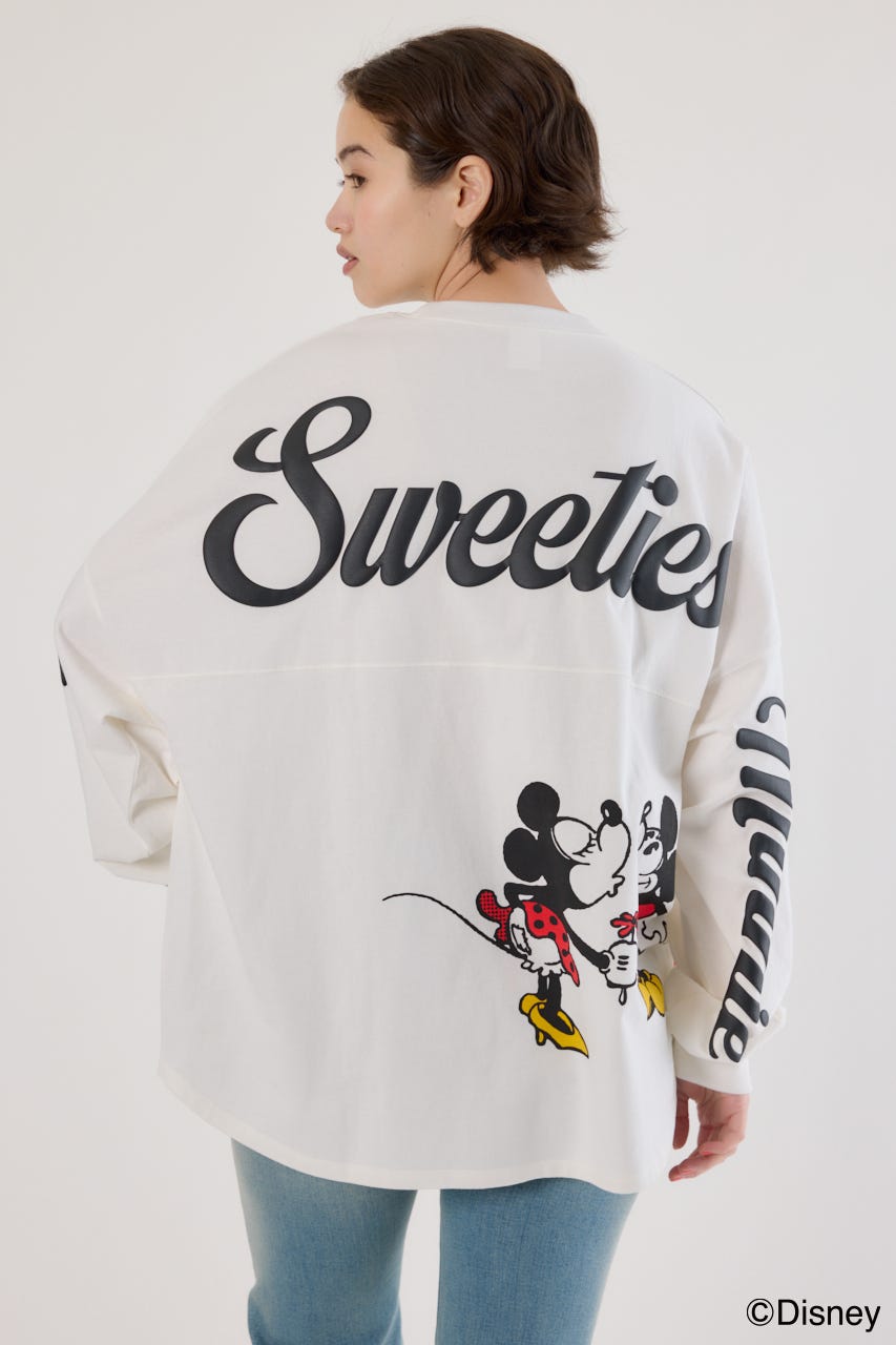 【UNISEX】(Disney)ロングスリーブトップス O/WHT L