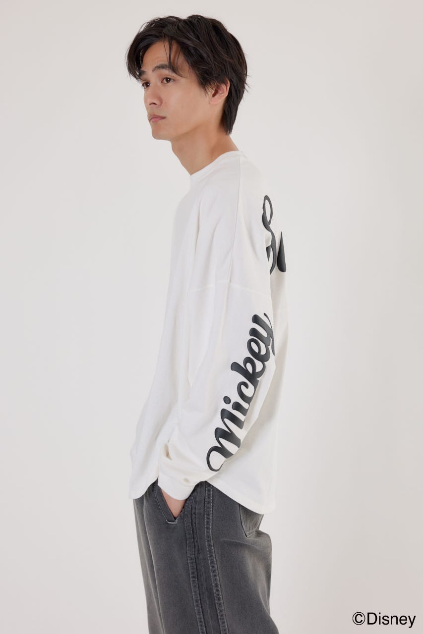 【UNISEX】(Disney)ロングスリーブトップス O/WHT L