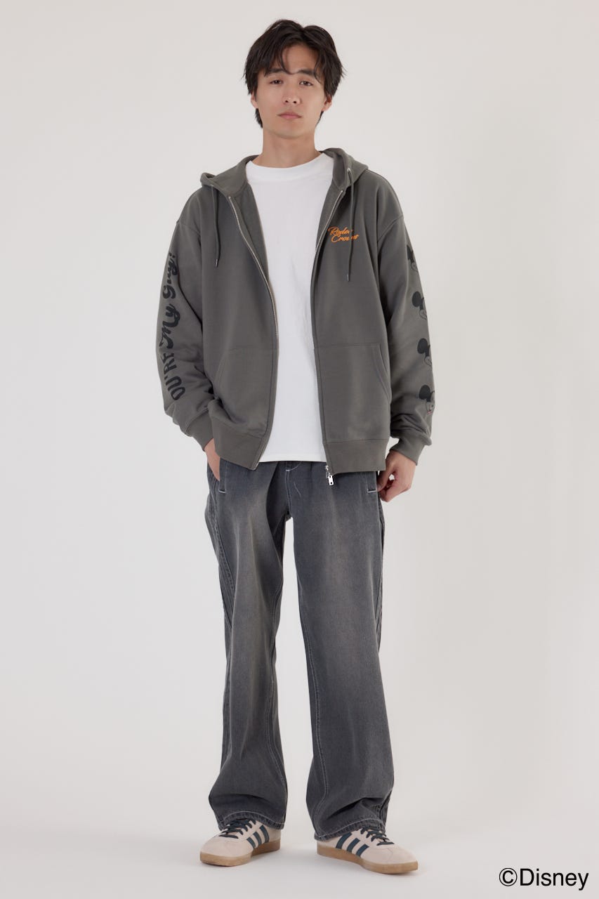 【UNISEX】(Disney)ZIPパーカー C.GRY FREE