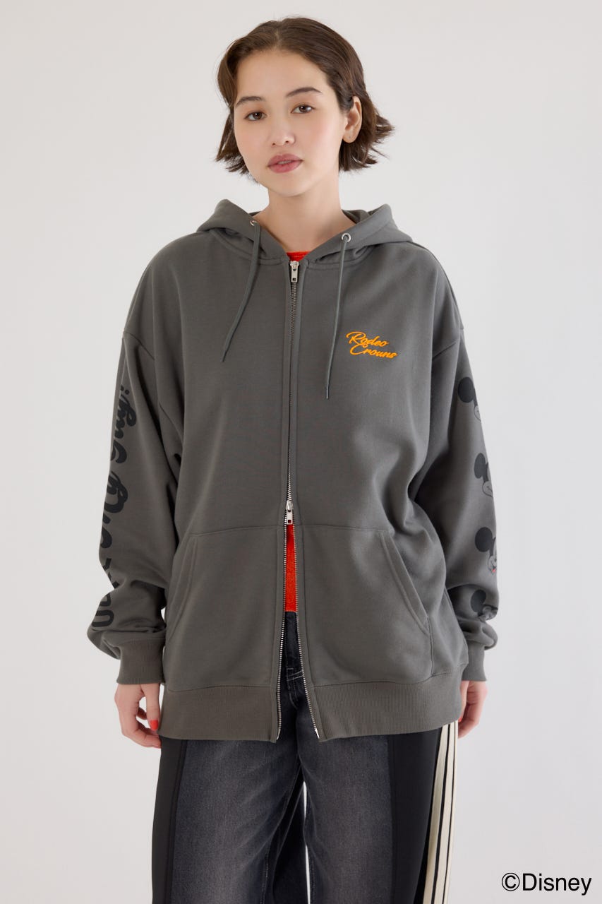 【UNISEX】(Disney)ZIPパーカー C.GRY FREE