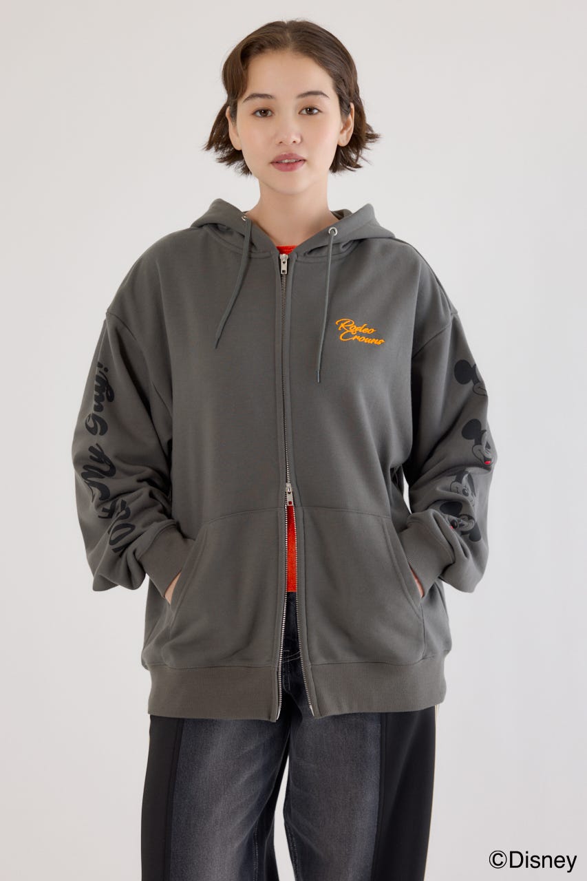【UNISEX】(Disney)ZIPパーカー C.GRY FREE