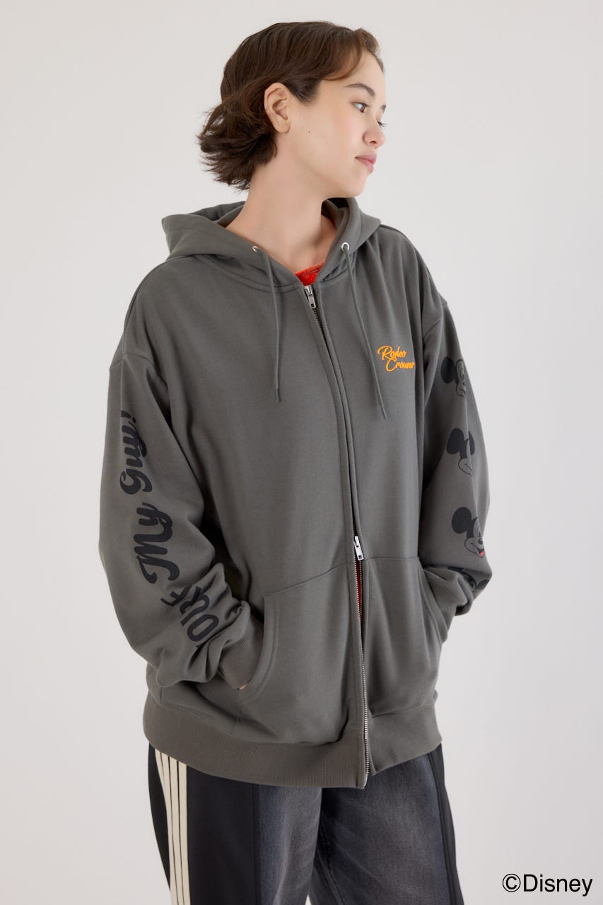 【UNISEX】(Disney)ZIPパーカー C.GRY FREE