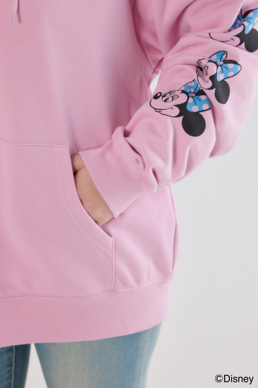 【UNISEX】(Disney)ZIPパーカー L/PNK FREE