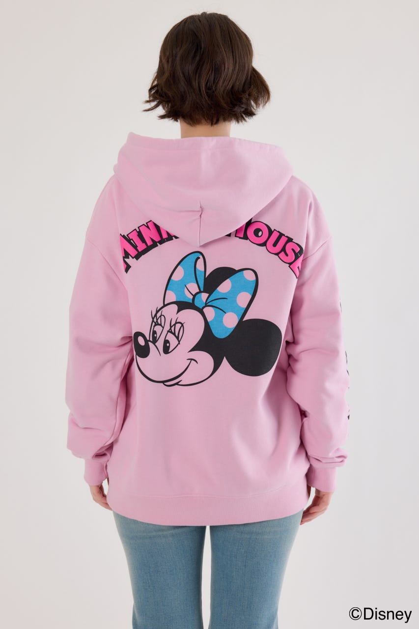 【UNISEX】(Disney)ZIPパーカー L/PNK FREE