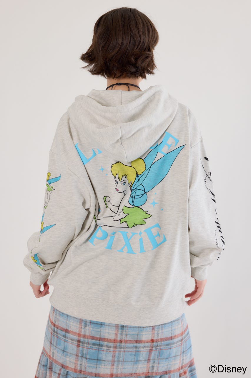 【UNISEX】(Disney)ZIPパーカー L/T.GRY FREE