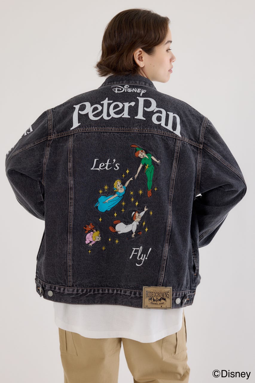 【UNISEX】(Peter Pan) DENIMジャケット BLK FREE