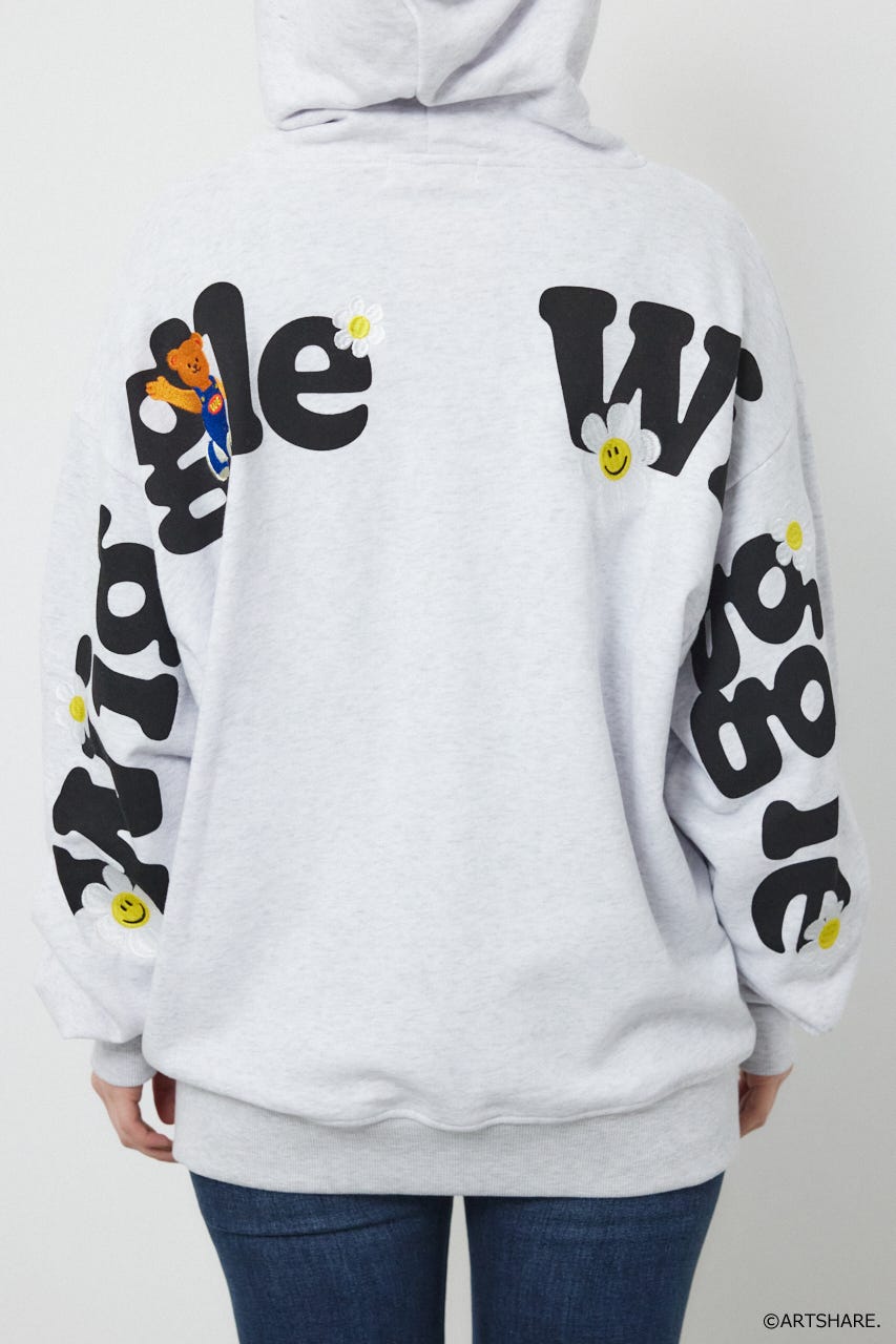 【UNISEX】(wiggle wiggle)ZIPパーカー L/T.GRY FREE