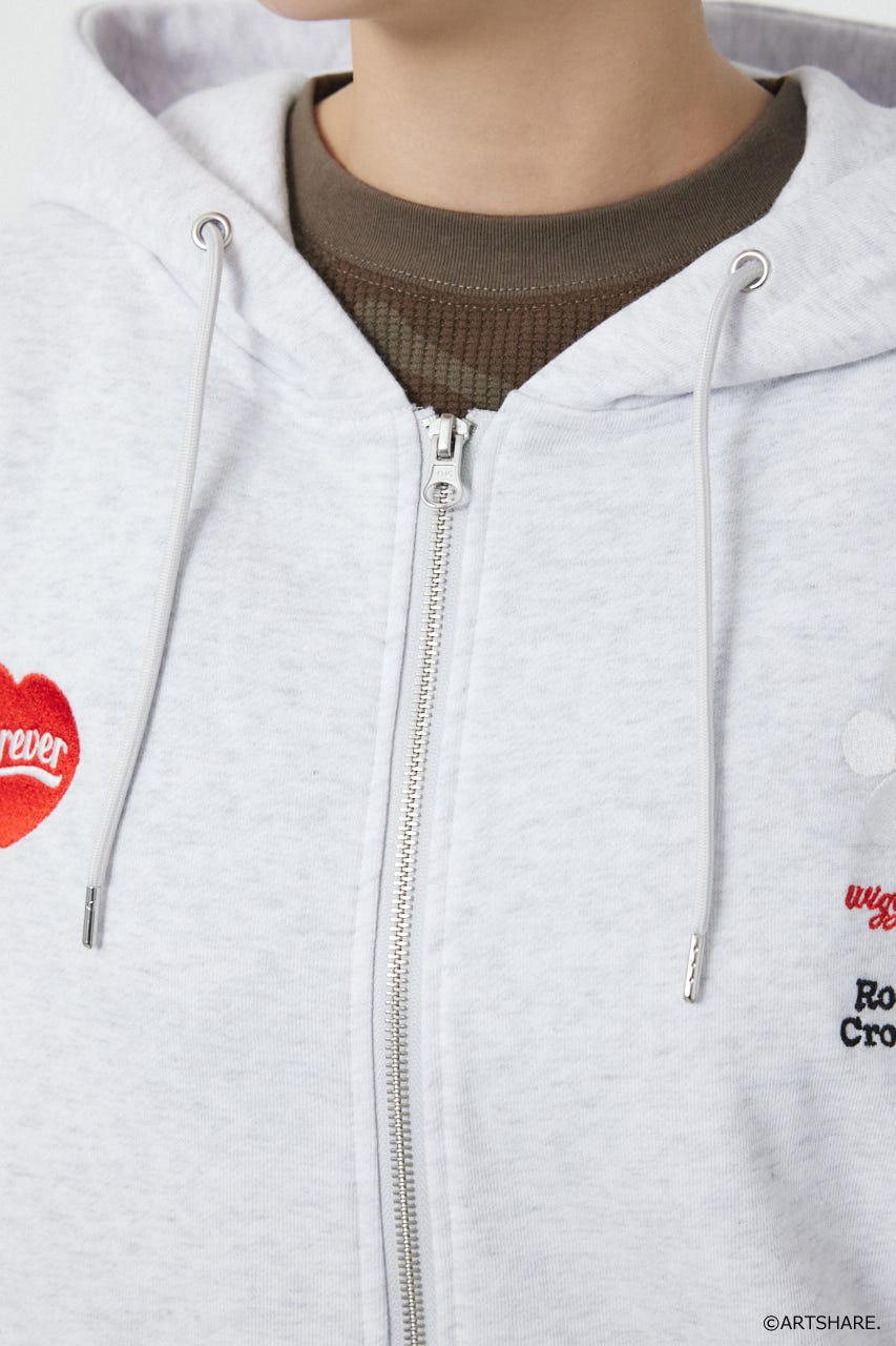 【UNISEX】(wiggle wiggle)ZIPパーカー L/T.GRY FREE