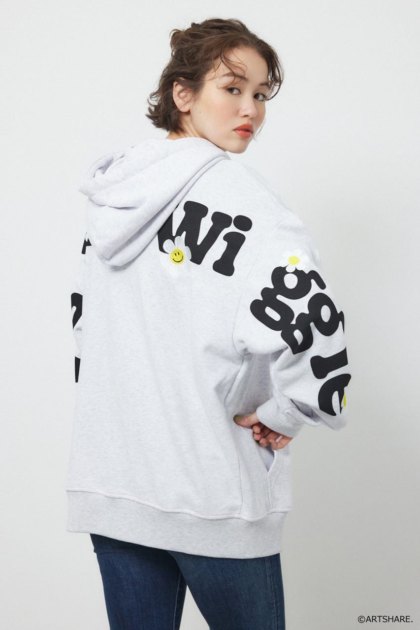 【UNISEX】(wiggle wiggle)ZIPパーカー L/T.GRY FREE