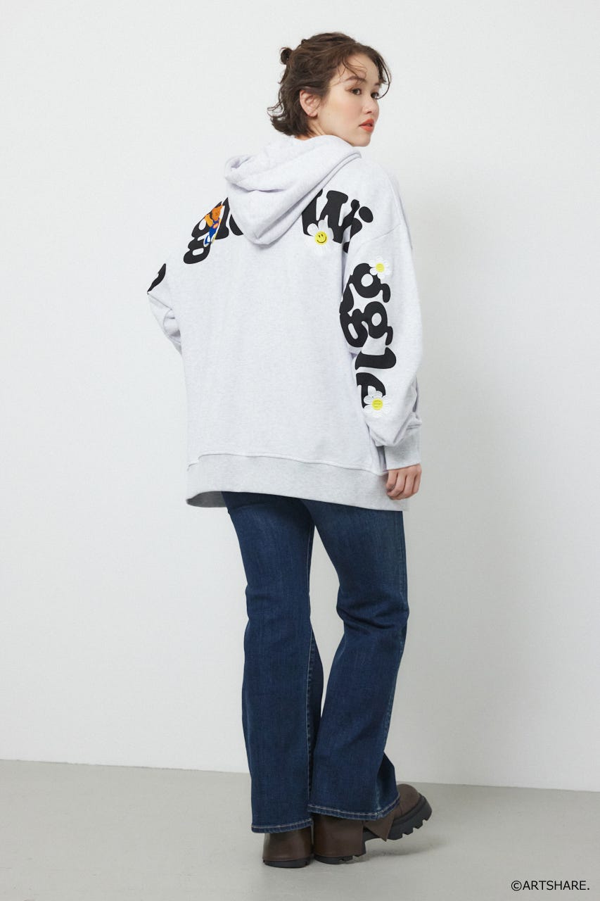 【UNISEX】(wiggle wiggle)ZIPパーカー L/T.GRY FREE