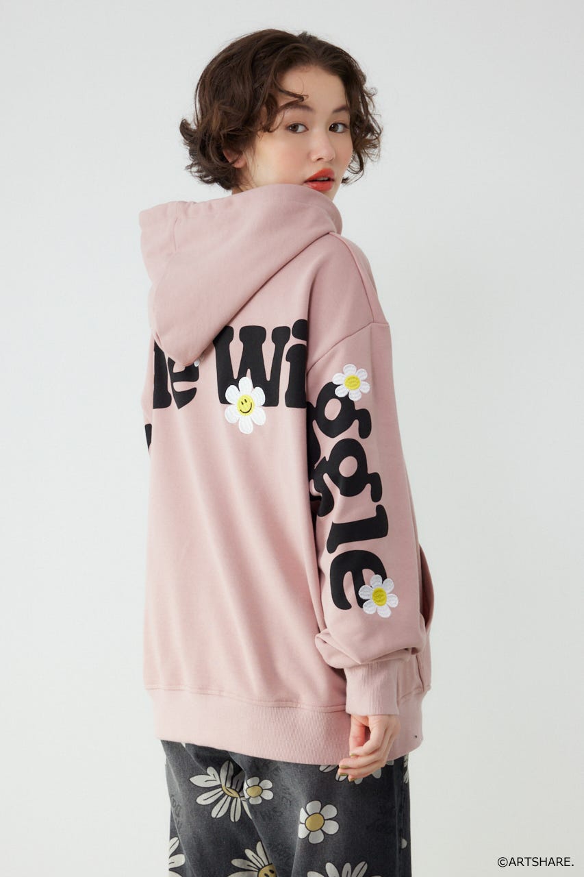 【UNISEX】(wiggle wiggle)ZIPパーカー PNK FREE