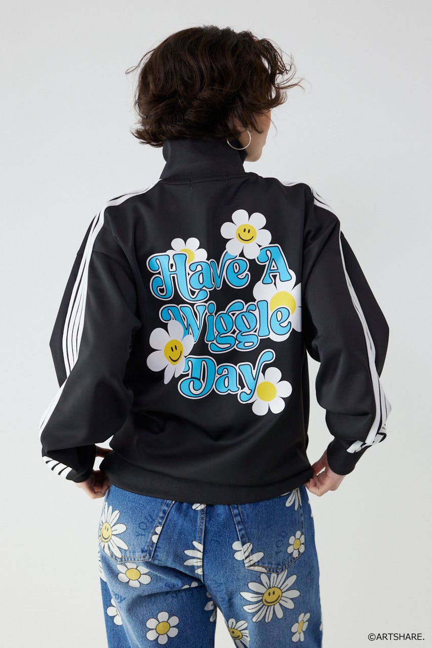 【UNISEX】(wiggle wiggle)トラックジャケット BLK M