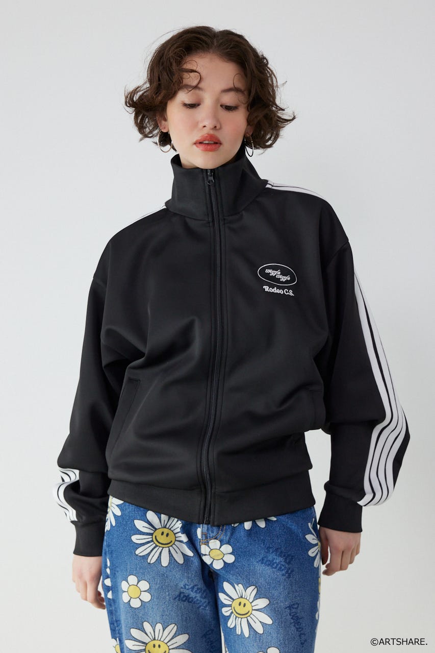 【UNISEX】(wiggle wiggle)トラックジャケット BLK M