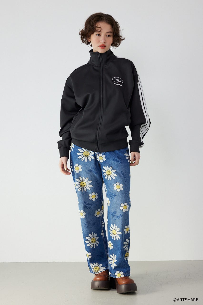 【UNISEX】(wiggle wiggle)トラックジャケット BLK M