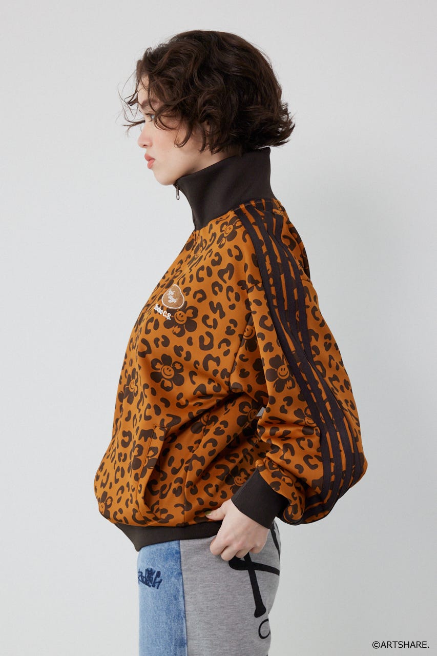 【UNISEX】(wiggle wiggle)トラックジャケット 柄BRN M