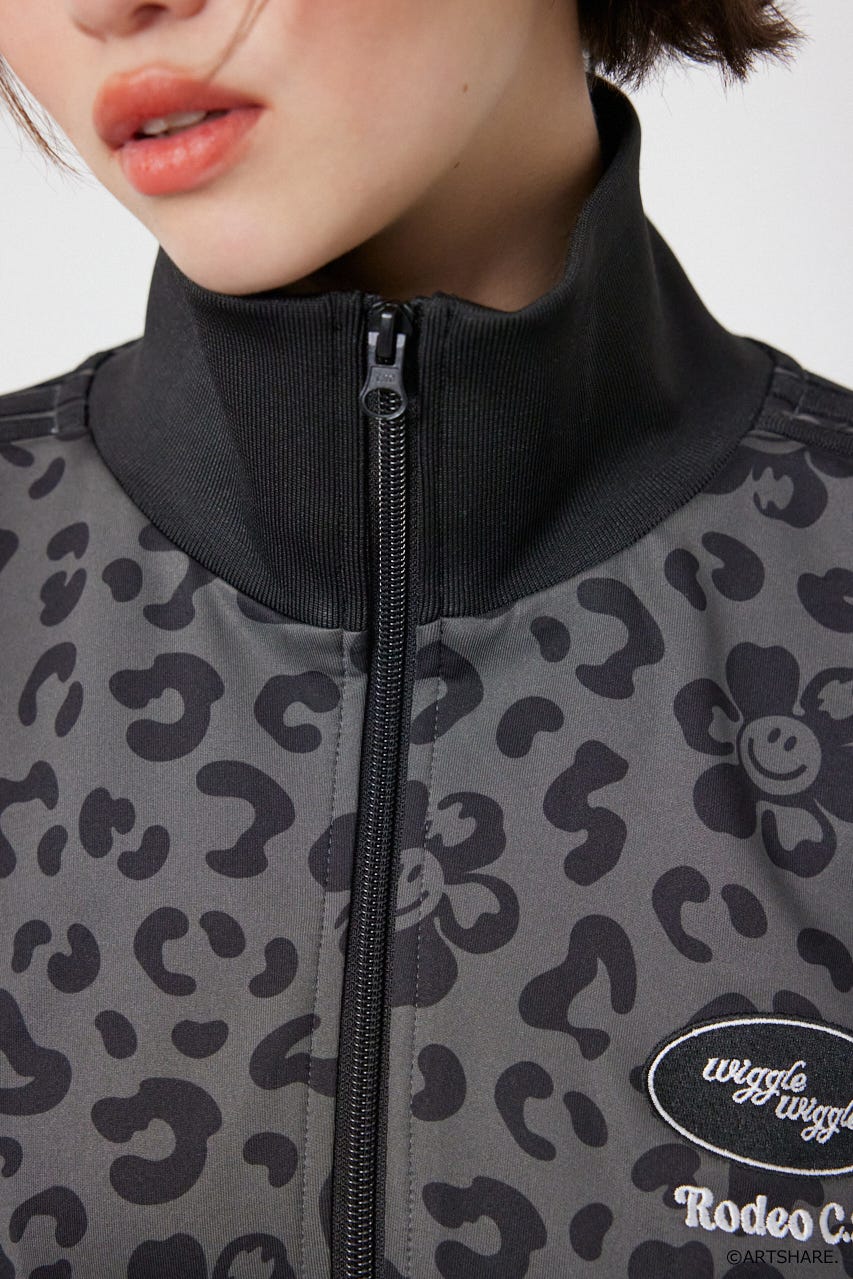 【UNISEX】(wiggle wiggle)トラックジャケット 柄GRY M