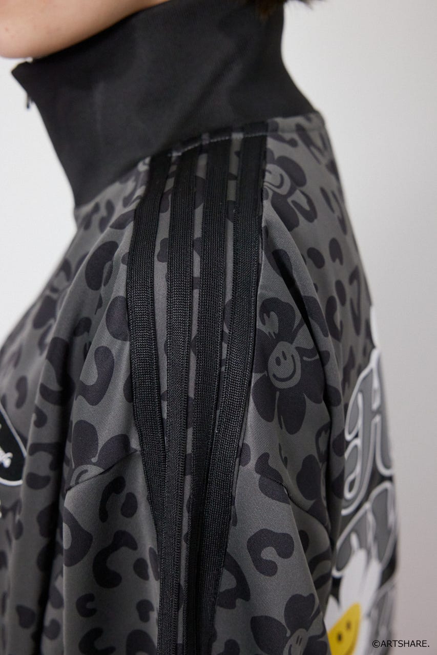 【UNISEX】(wiggle wiggle)トラックジャケット 柄GRY M