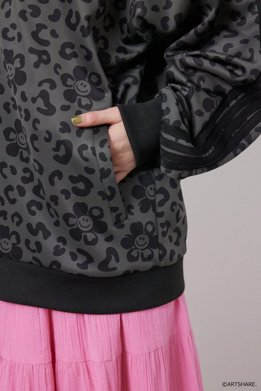 【UNISEX】(wiggle wiggle)トラックジャケット 柄GRY M