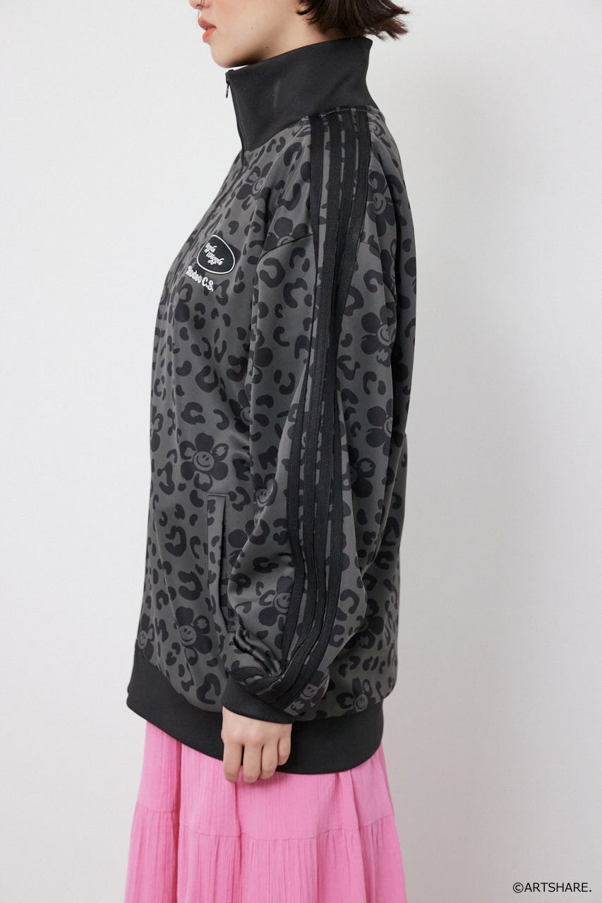 【UNISEX】(wiggle wiggle)トラックジャケット 柄GRY M