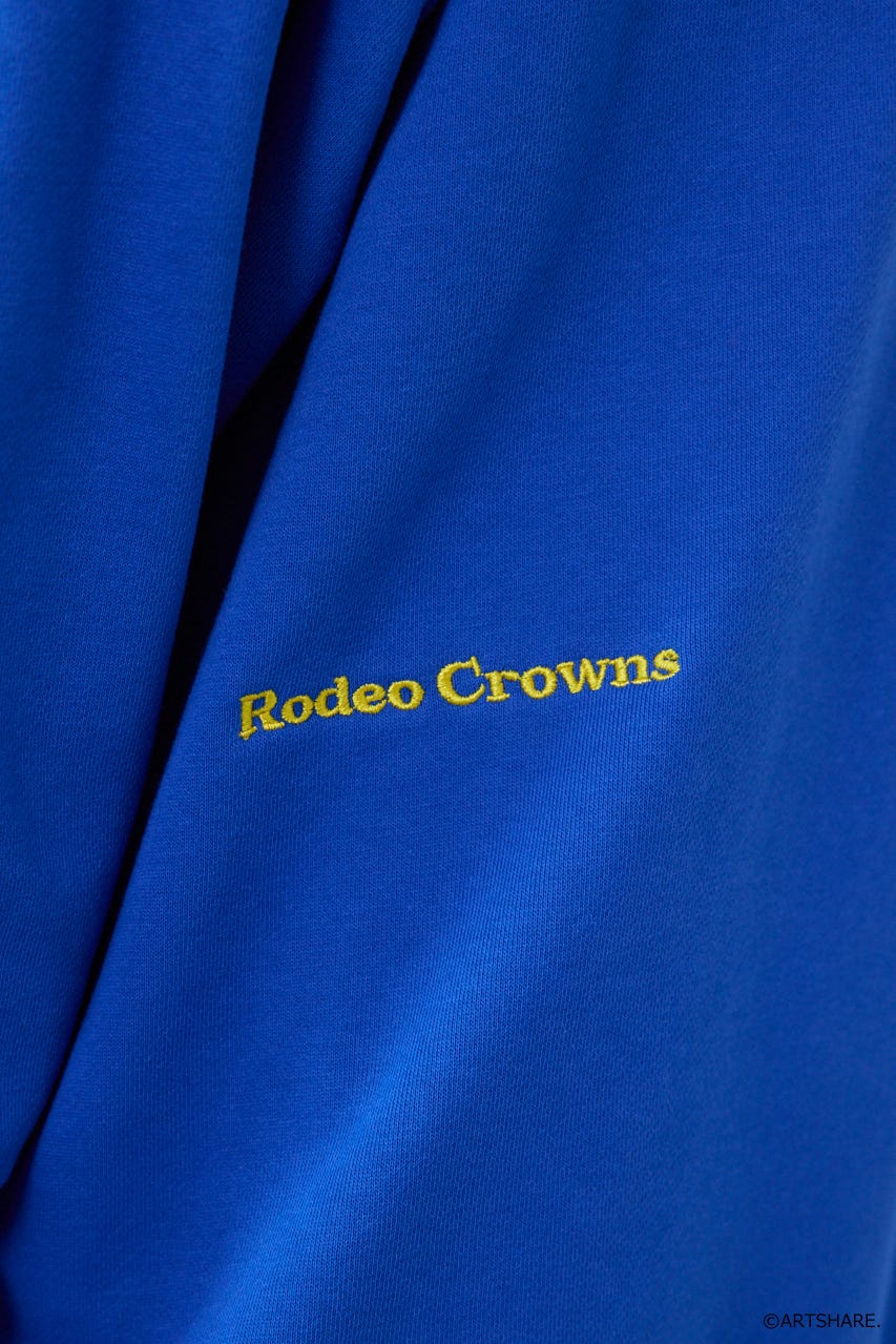 【UNISEX】(wiggle wiggle)モチーフスウェットトップス BLU FREE