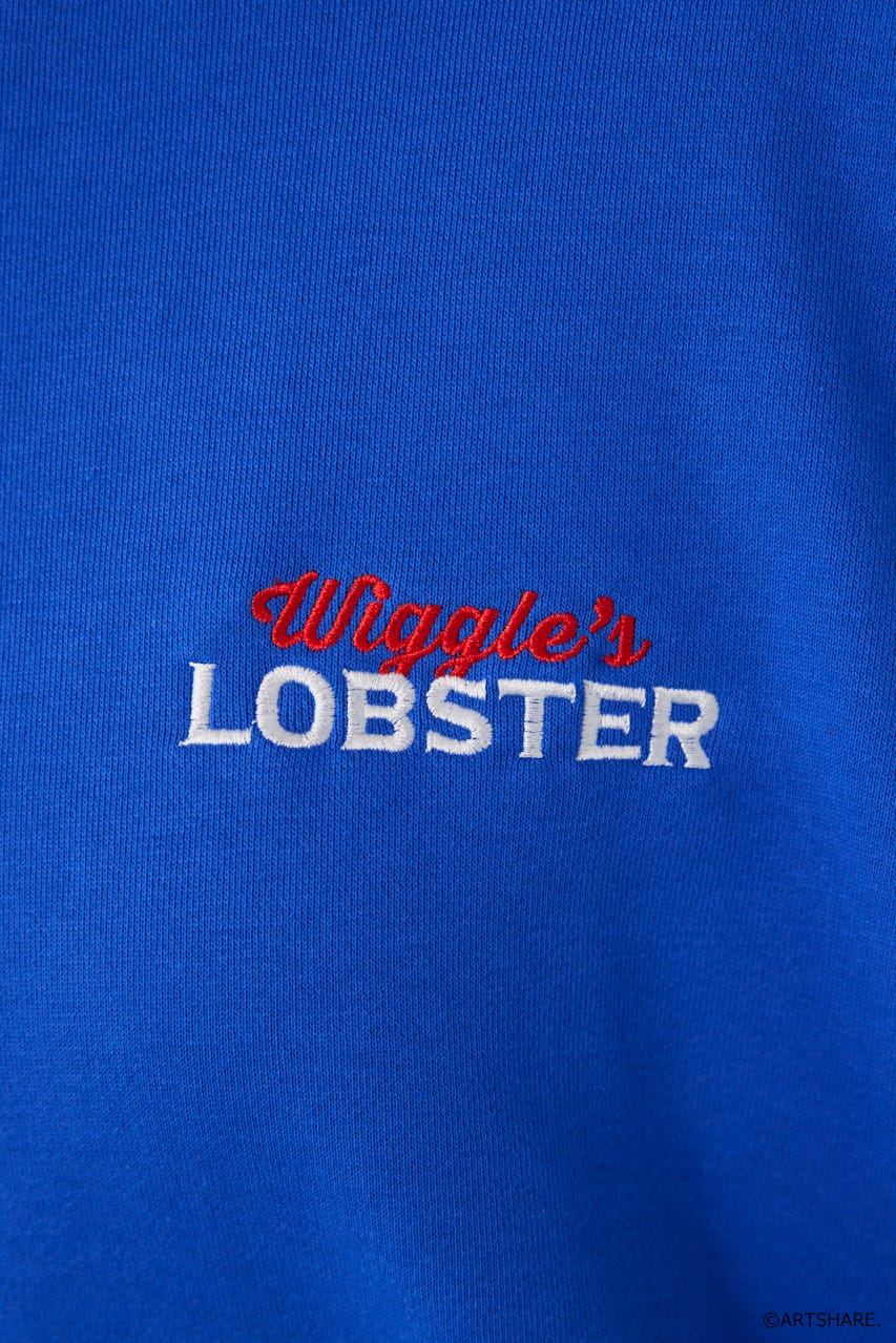 【UNISEX】(wiggle wiggle)モチーフスウェットトップス BLU FREE