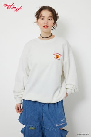 【UNISEX】(wiggle wiggle)モチーフスウェットトップス