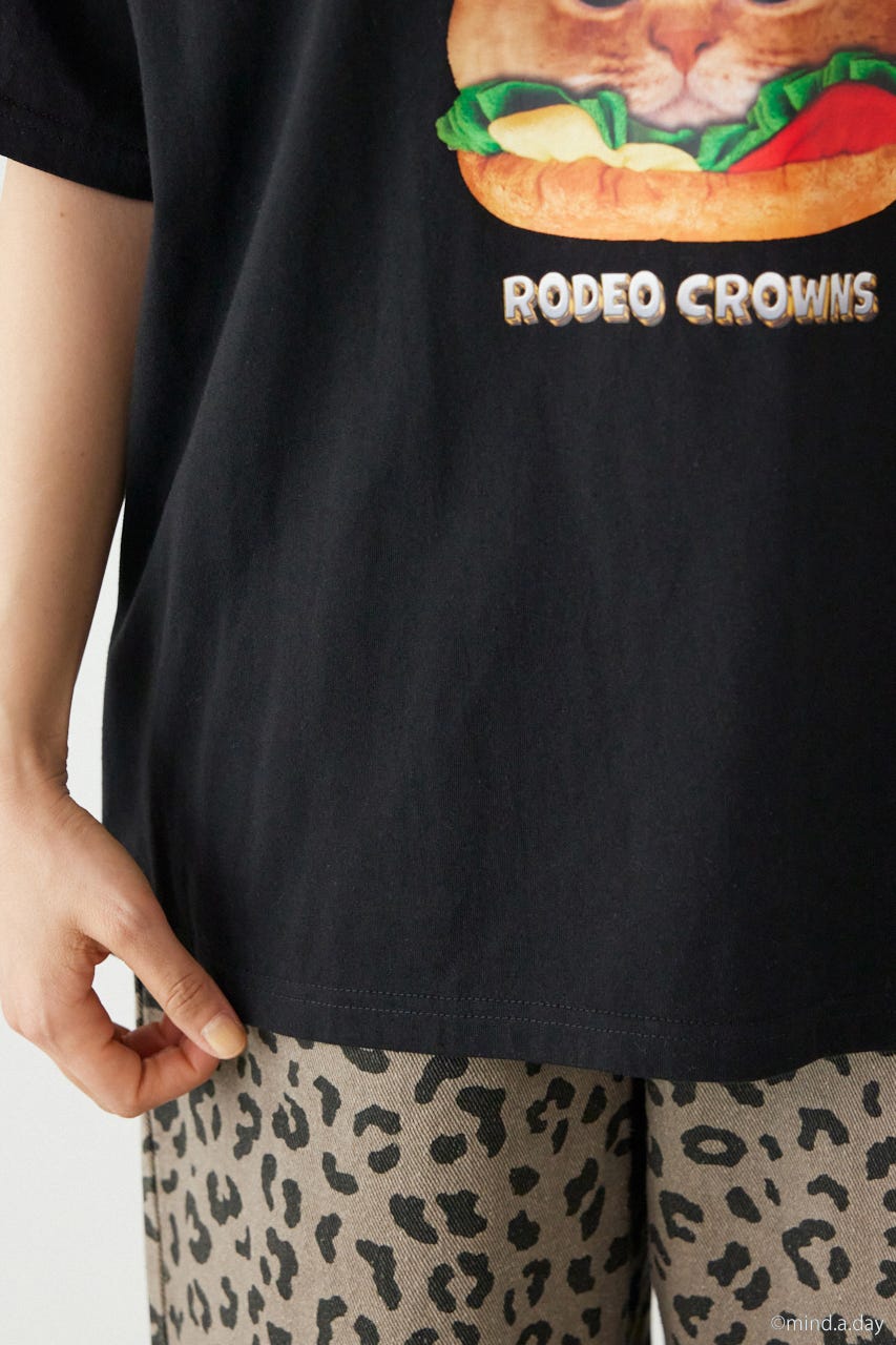 (MIND.A.DAY)アソートCAT Tシャツ BLK M