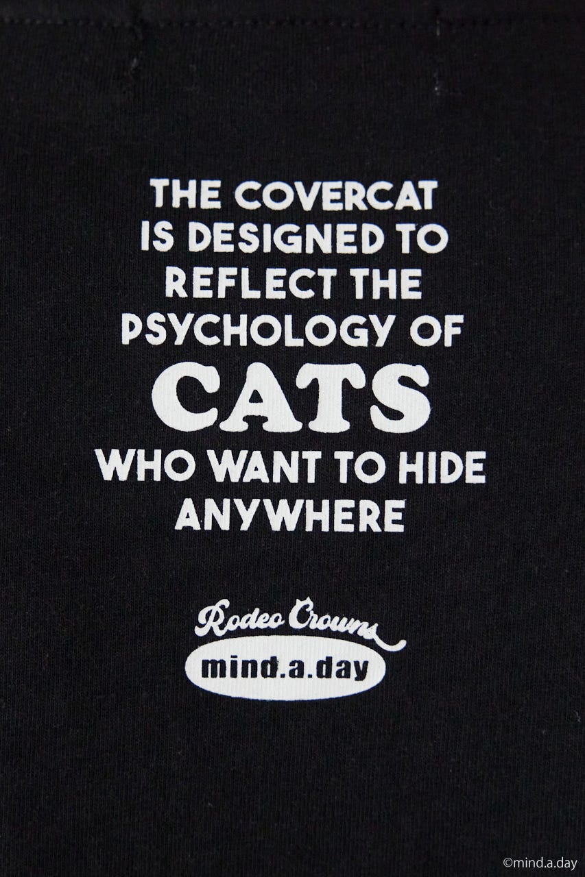 (MIND.A.DAY)アソートCAT Tシャツ BLK M