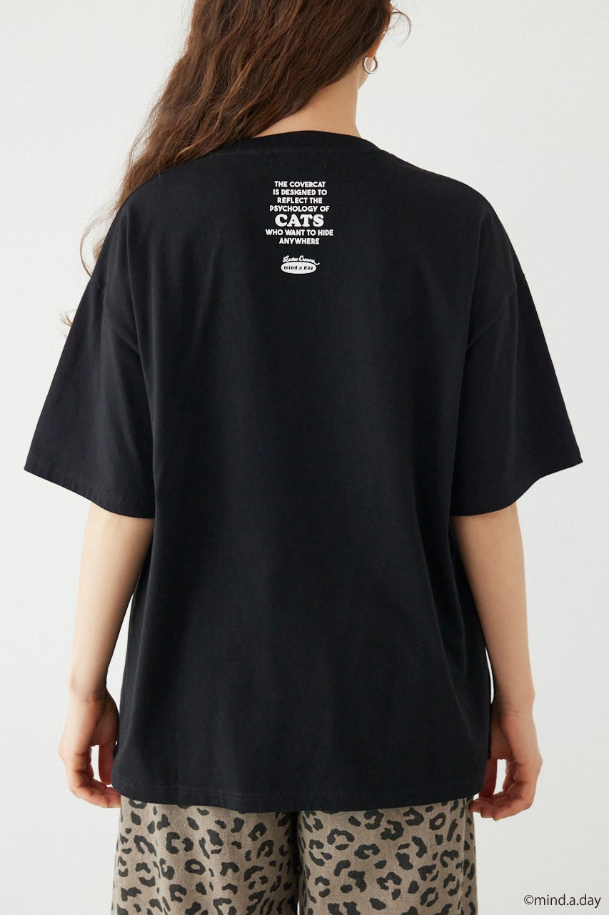 (MIND.A.DAY)アソートCAT Tシャツ BLK M