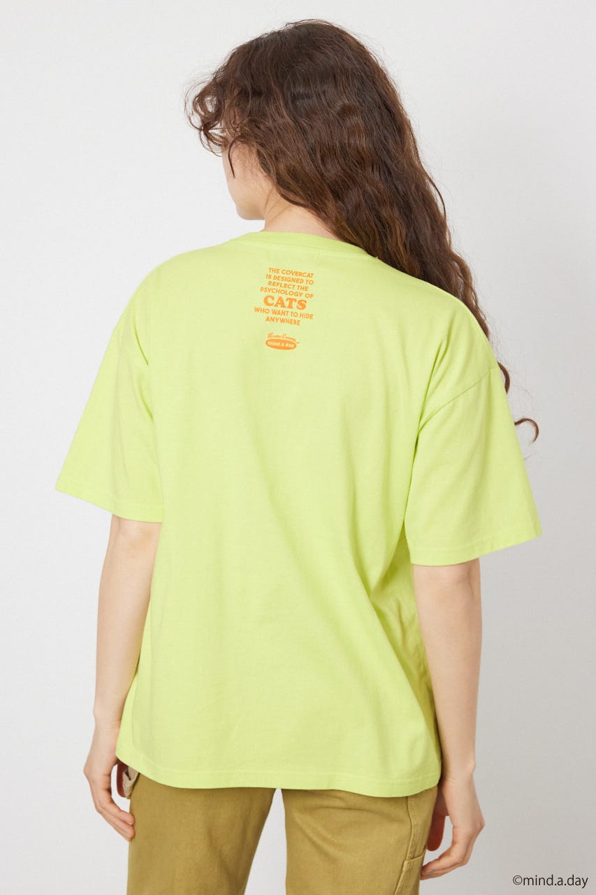 (MIND.A.DAY)アソートCAT Tシャツ GRN M