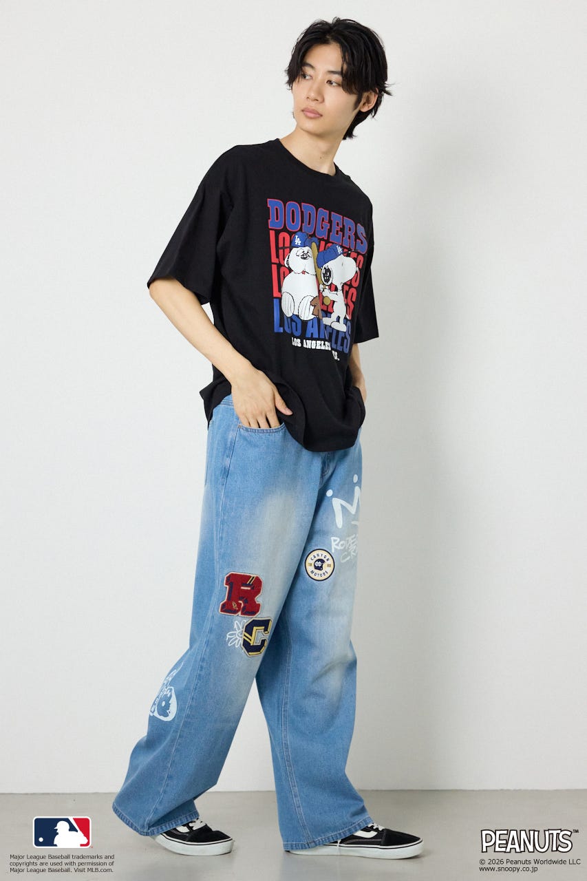 (MLBxPEANUTS)Tシャツ BLK L