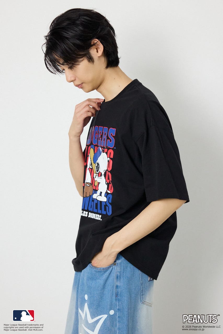 (MLBxPEANUTS)Tシャツ BLK L