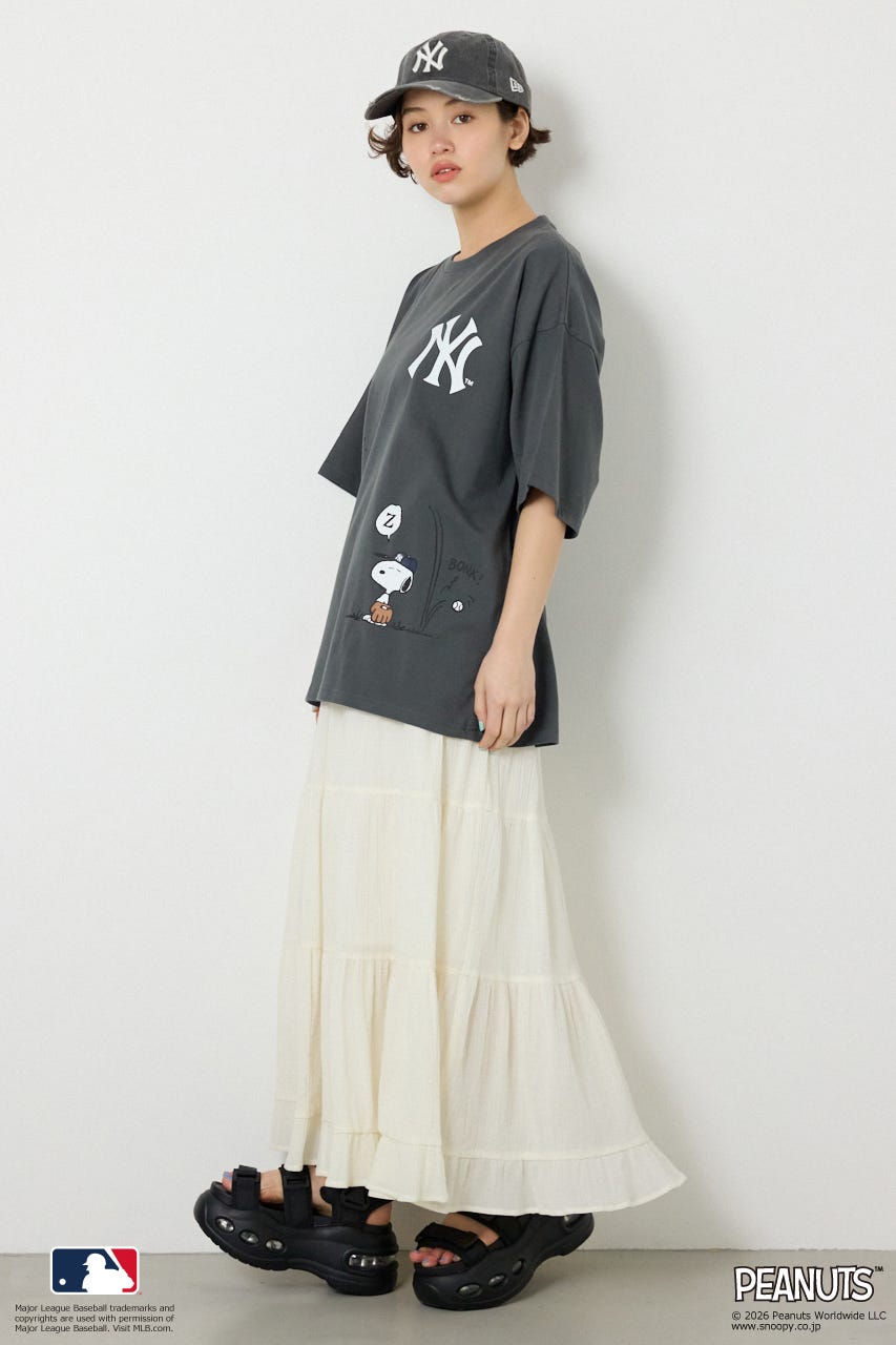 (MLBxPEANUTS)Tシャツ C.GRY L