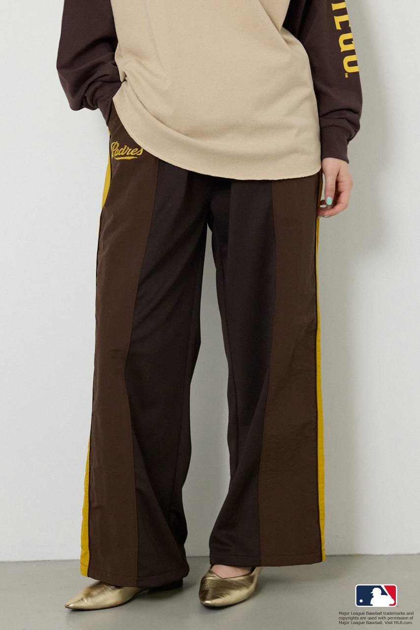 (MLB)ドッキングトラックパンツ BRN L